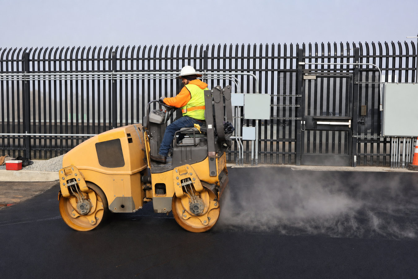 Commercial asphalt paving