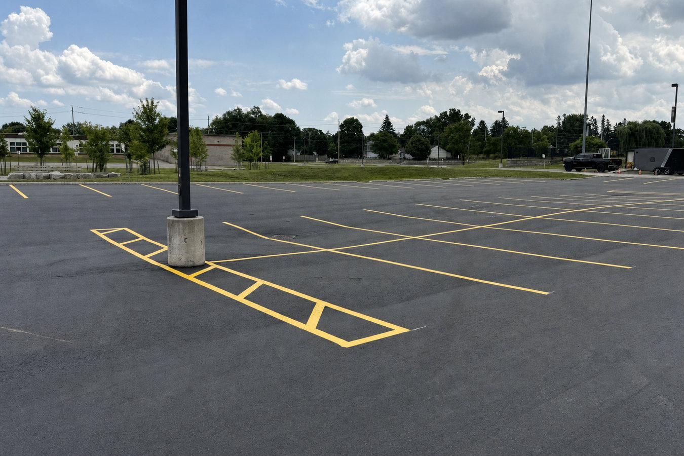 Parking lot maintenance