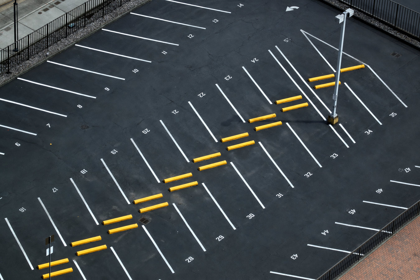 Parking lot paving